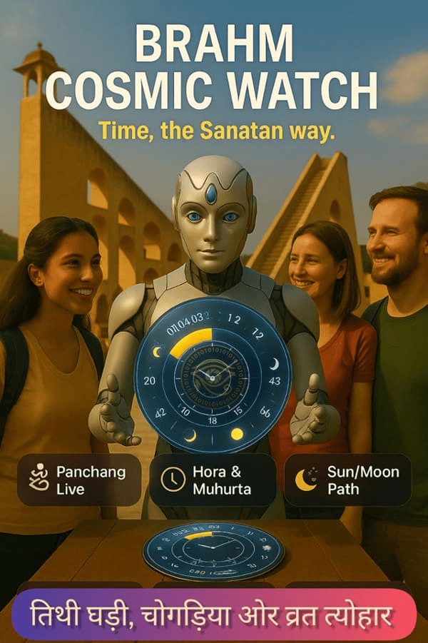 Brahm Cosmic Watch — Panchang, Hora, Muhurta, and Sun/Moon tracker